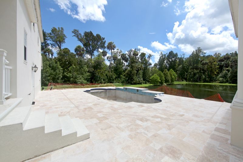 Poolside Stone Patios
